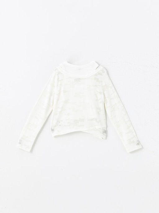 Bisiklet Yaka K?z ?ocuk Ti??rt - Waikiki фото 2