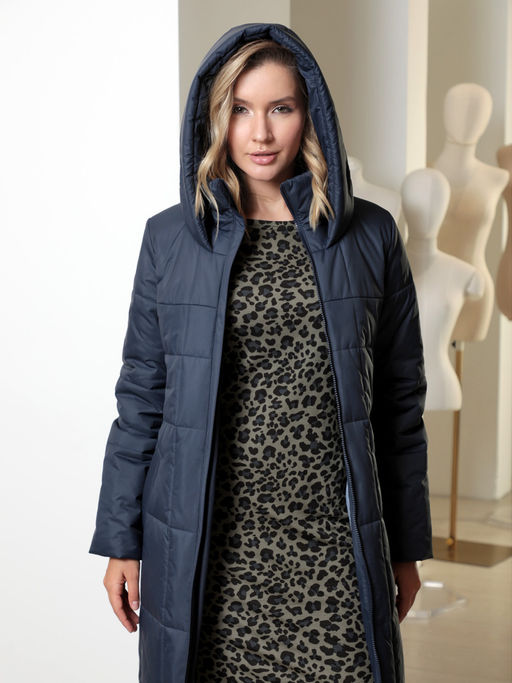 25417 Пальто т.синий - Dizzyway фото 5