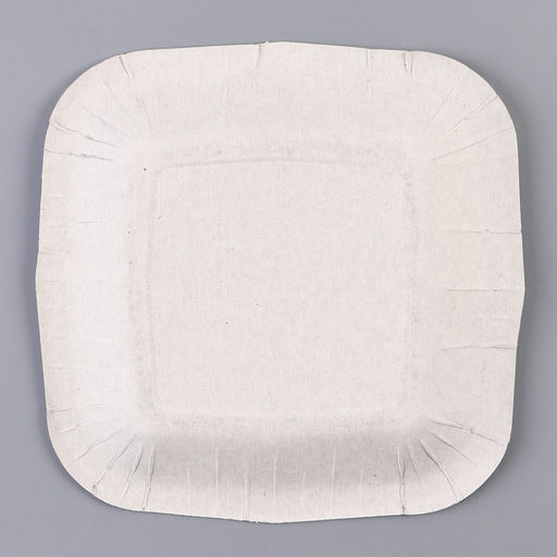 Цена за 10 шт. Тарелка одноразовая бумажная квадратная «С Днём Рождения», смайлики, 16,5 х 16,5 см