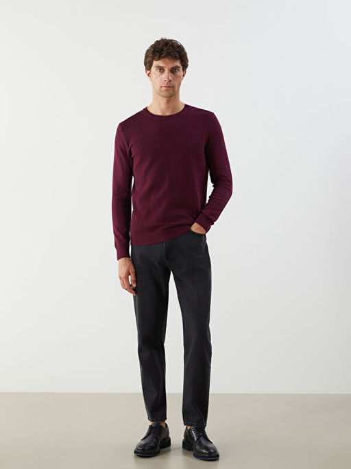 Bisiklet Yaka Erkek Triko Kazak