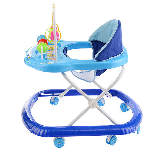 Ходунки "Шарики" с подвесными игрушками (синий) в пакете
