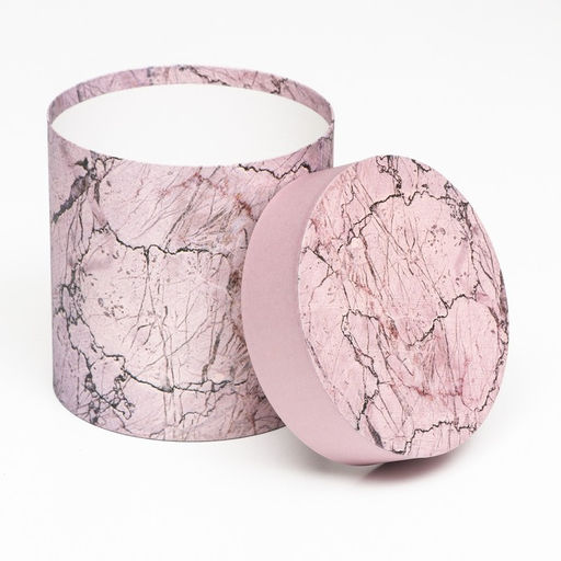 Набор круглых коробок 5в1 Мрамор, 25 25 15 15 см - Simaland фото 5