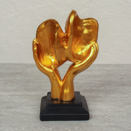 Статуэтка Влюбленные Лица 22 см / 18403A /уп 18/ золото - Галеонтрейд фото 2