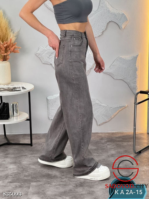 Джинсы палаццо с высокой посадкой - Bruno фото 2