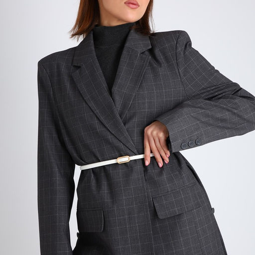 Ремень женский, ширина 0.8 см, пряжка металл, цвет белый - Simaland фото 3