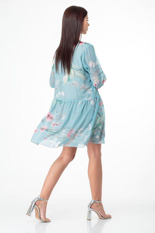 Платье ANELLI 1019 бирюзовые тона  фото 2