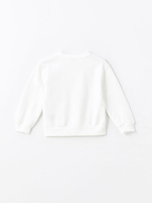 Bisiklet Yaka K?z ?ocuk Kal?n Sweatshirt