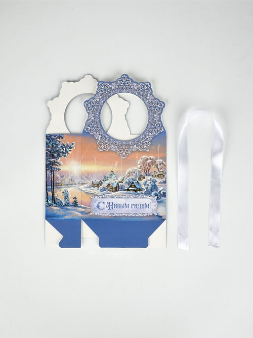 Набор подарочных коробок , 3 шт , Деревушка