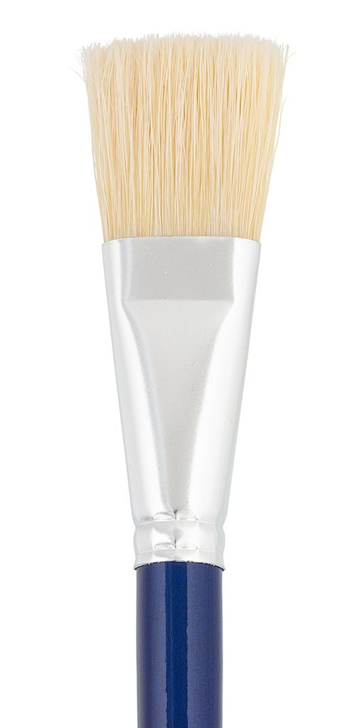 Кисть щетина VISTA-ARTISTA Gallery 30012-12 плоская 5 шт длинная ручка №12 фото 3