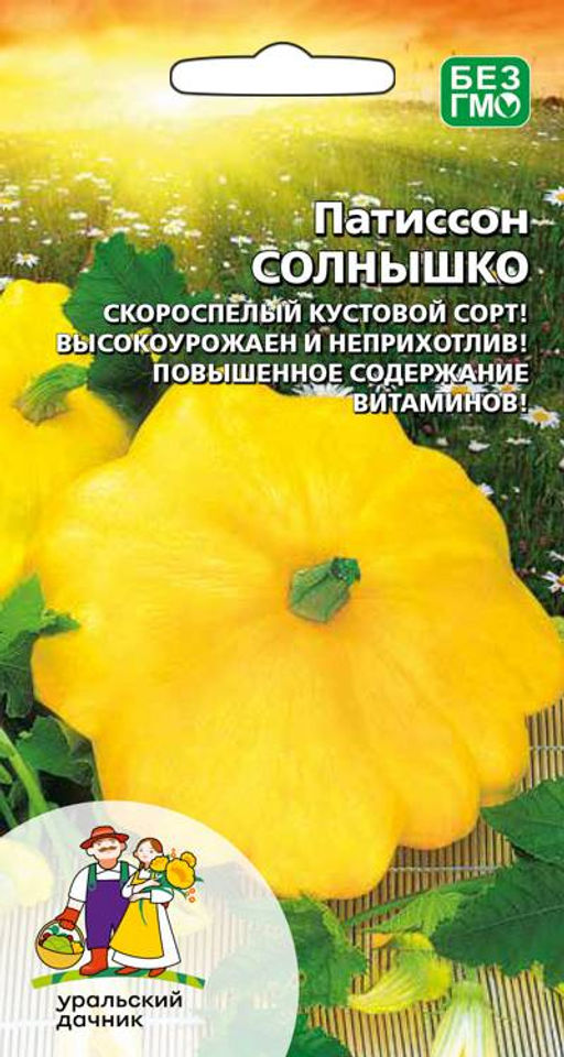 Патиссон СОЛНЫШКО Кустовой сорт! Для засола лучше не найти!