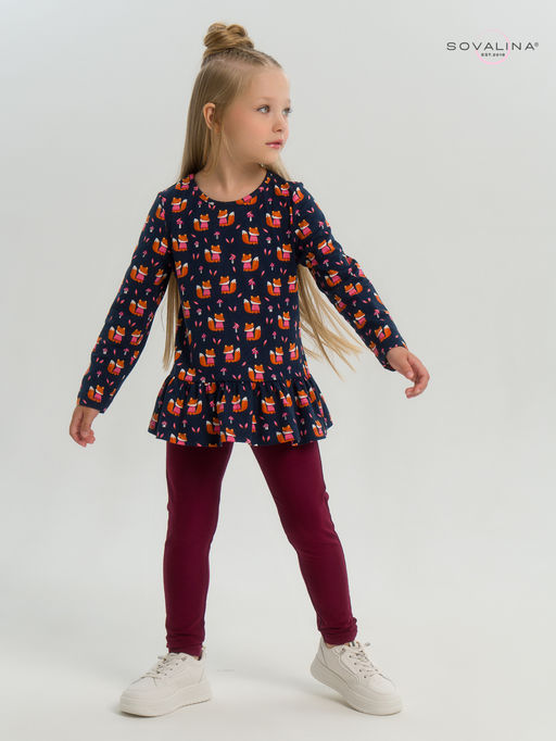 Костюм Алиса лисята на синем-марсала - Sovalina фото 32