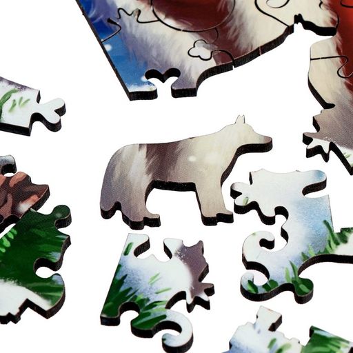 Пазл фигурный Волшебство Нового года - Лесная мастерская фото 4