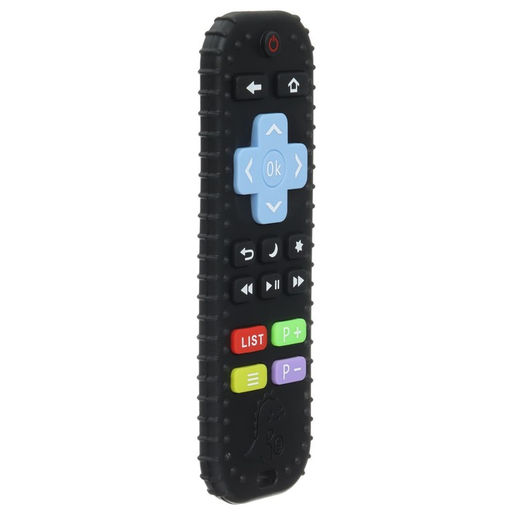 Прорезыватель для зубов «Пульт от телевизора», силикон, черный, 16 см