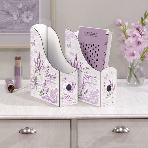 VAL LV-3VP-85 Лоток для бумаг верт., наб 6 шт., 3 шт.-29.5*23.5*8.5см, 3 шт.-31*23.5*8.5см, LAVANDE, шт