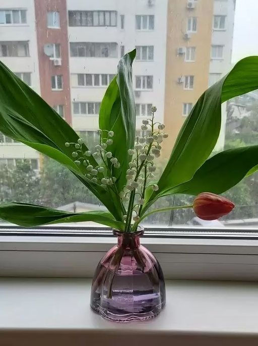 Ваза стекло Y6-10003 настольная, 11х10 см (462431) /DANIKS/  фото 3