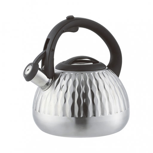 Чайник нерж ZEIDAN 3,0 л, со свист, индукц. дно,курковый механизм, арт. Z-4518