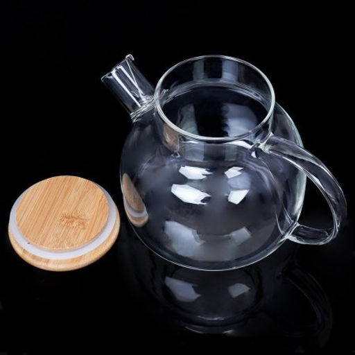 Чайник заварочный 1100 мл / G125-21 /уп 48/ крышка бамбуковая - Галеонтрейд фото 2