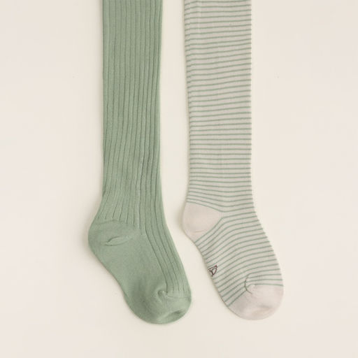 Набор колготок детских SL Home 2 пары, рост 86-92 см, молочн/оливк