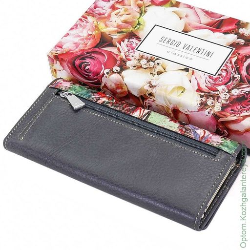 Большой женский кожаный кошелек Sergio Valentini СВ 8138-035 фото 3