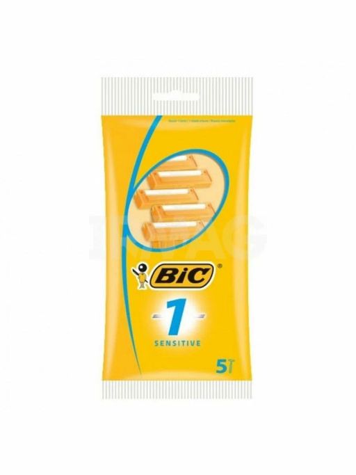 BIC станок д/бритья одноразовый Муж. БИК-1 Sensitive (пак.5шт)