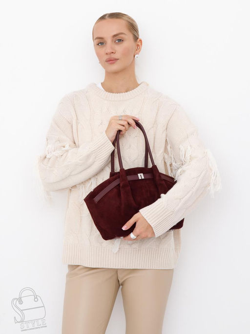 Сумка женская кожаная 2346YF angola red Polina&Eiterou