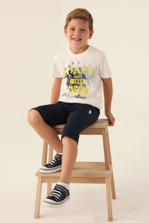 Erkek _ocuk Krem Pijama Tak_m_ Sepette S_rpriz _ndirim - U.s. polo assn фото 2