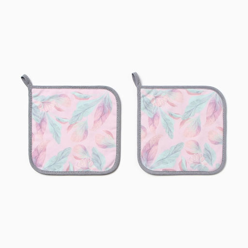 Набор прихваток Этель 2 шт., 19×19 см, саржа,100% х/л, ватин 250 г/м²