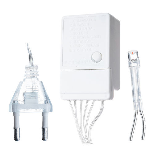 Электрогирлянда сетка 3*0,4 м, 100 ламп, розовый