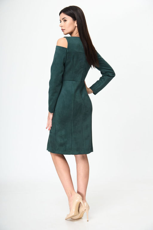 Платье ANELLI 1182 бутылочный  фото 5