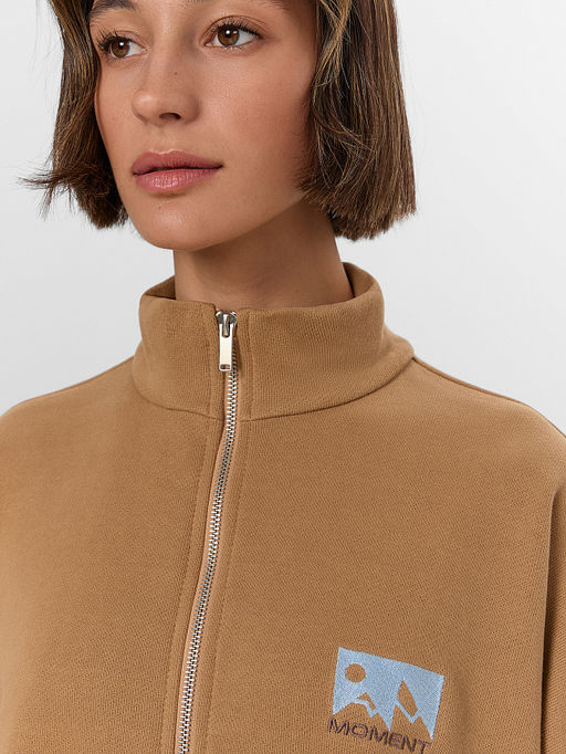 Толстовка женская бежевая на молнии - Mark formelle фото 4