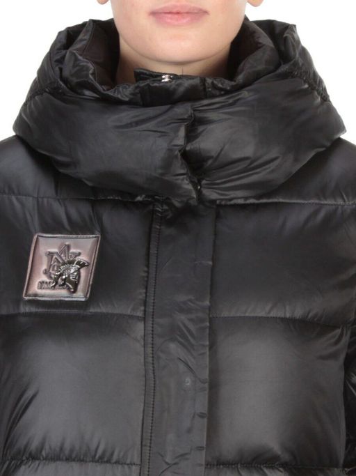 9110 BLACK Пальто зимнее женское FLOWERROVE (200 гр. холлофайбера) - Fashion фото 10