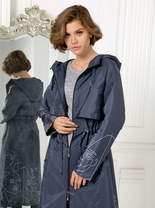 22126 Плащ графитовый - Dizzyway фото 4