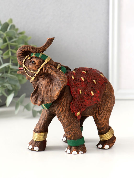 Фигурка полистоун «Слон индийский», 13.5×8×11.8 см