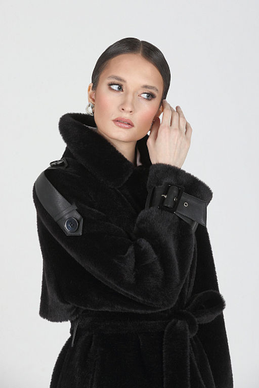 КМ-992 Пальто жен демисезонное Норка - Zarya mody фото 16