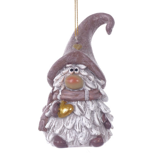 Фигурка декоративная подвесная "Гном", L5,5 W5 H10 см, 2в.