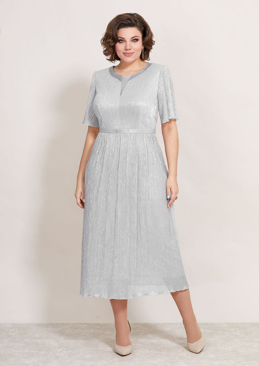 Платье Mira Fashion 5392S-Р серебро