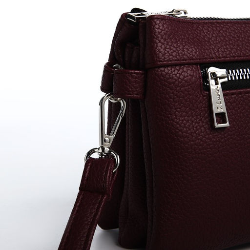 Сумка-клатч на молнии, цвет коричневый - Simaland фото 5