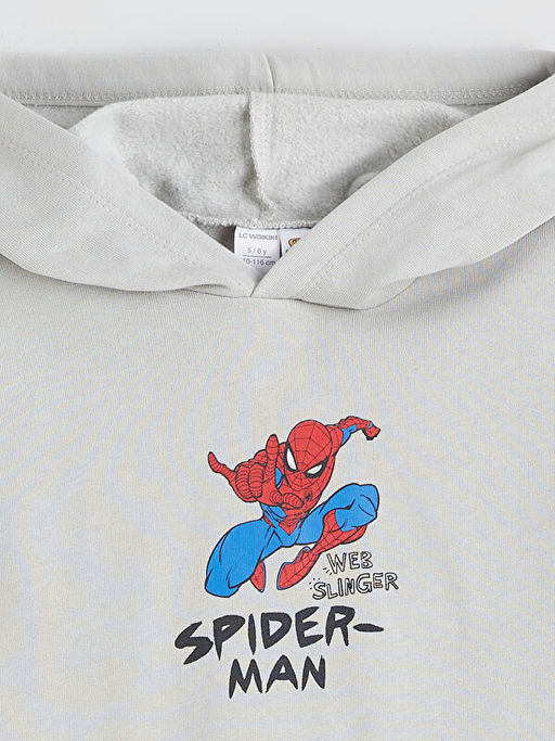 Spider-Man Bask?l? Erkek ?ocuk Kal?n Sweatshirt
