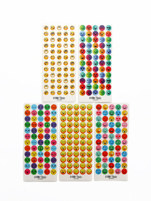 Цена за 3 шт. Наклейки детские оценки «Эмоции», 7×16 см, 10 листов
