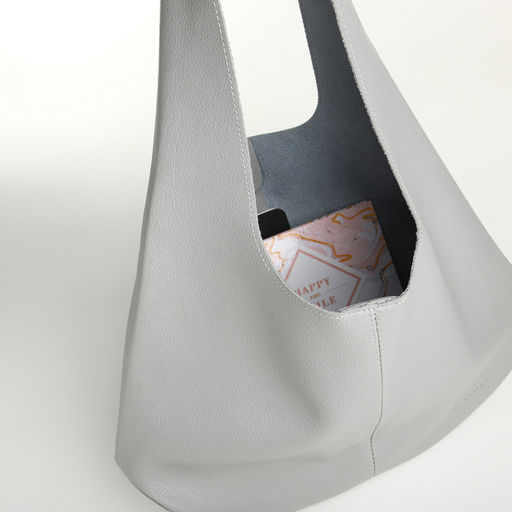 Сумка - мешок женская TEXTURA, на магните, с косметичкой, 36×10×27 см, серая