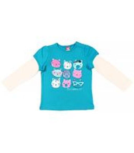CRB wear/CWB 61440 Джемпер для девочки, бирюзовый/Ex.Cherubino  фото 3