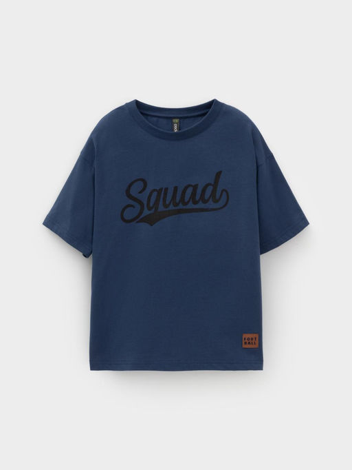 КР 302793/синий космос к616 фуфайка (футболка) для мал