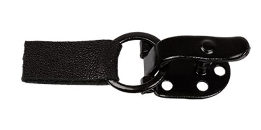 Gamma FCO Крючок шубный 15 мм в пакете 50 шт. цветной №02 черный