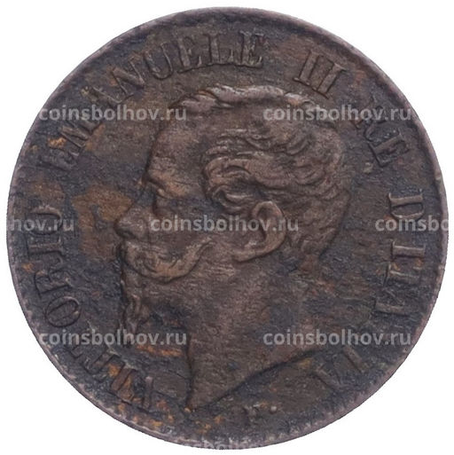 Монета 1 чентезимо 1867 года М Италия