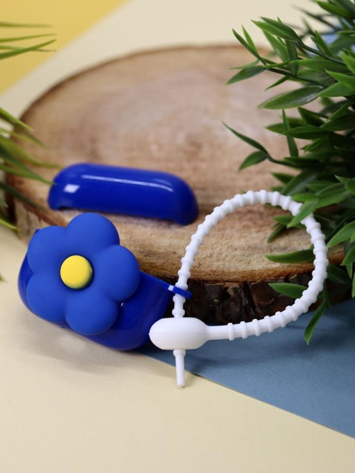 Чехол для AirPods Pro "Flower", blue