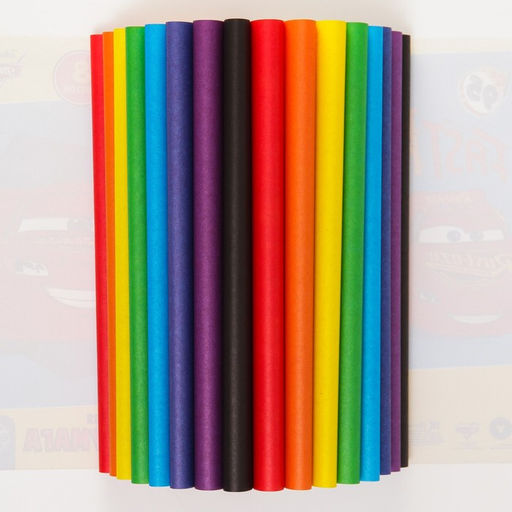 Бумага цветная двусторонняя Тачки, А4, 16 листов, 8 цветов, Тачки - Disney фото 2