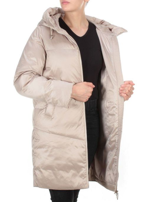 GWD21530P BEIGE Пальто зимнее женское PURELIFE (200 гр. холлофайбер) - Fashion фото 8