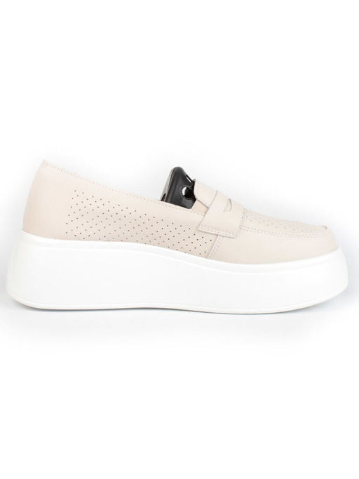 03-SD13-2D BEIGE Полуботинки женские (натуральная кожа)