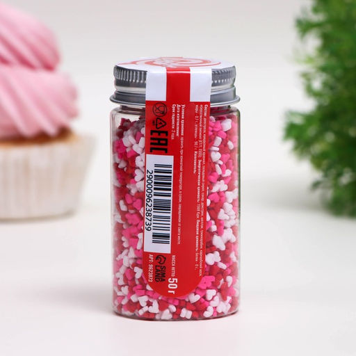 Посыпка кондитерская Маленькое сердце, микс, 50 г - Simaland фото 2