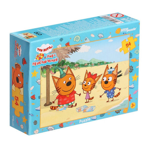 Цена за 20 шт. Пазл «Три кота», 54 элемента